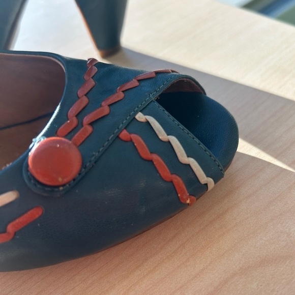 Miz Mooz teal and orange pumps 8.5 great used condition - Picture 15 of 15